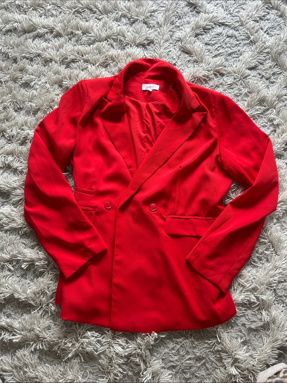 Like new Double-Breasted Red Blazer